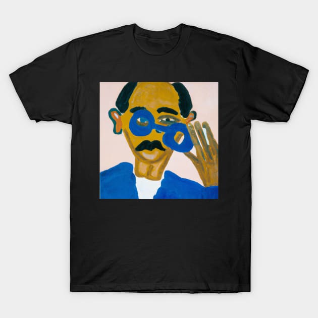 Man with blue glasses T-Shirt by DadOfMo Designs